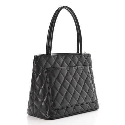 Chanel Caviar Quilted Medallion Tote Black 3 of 8