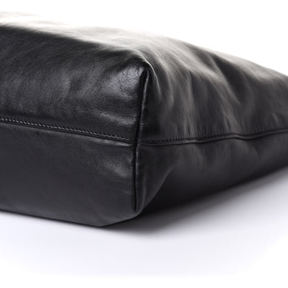 Prada Soft Calf Shopping Tote Black 10 of 12