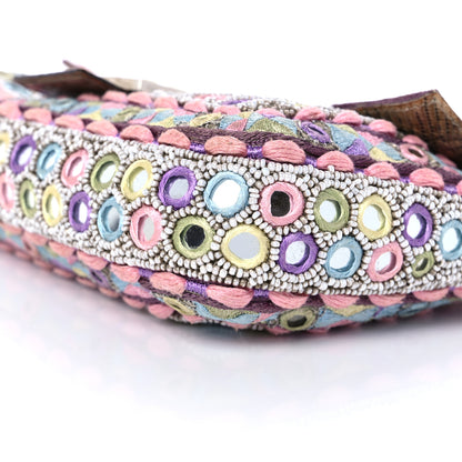 Fendi Elaphe Mirror Specchietti Embroidered Baguette Multicolor 8 of 8
