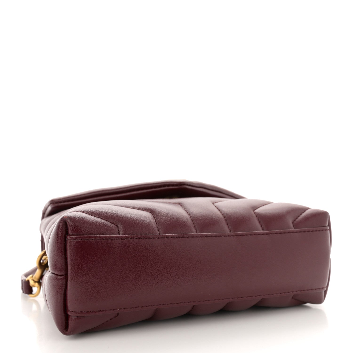 Saint Laurent Calfskin Y Quilted Monogram Toy Loulou Monogram Crossbody Bag Rouge Legion 4 of 12