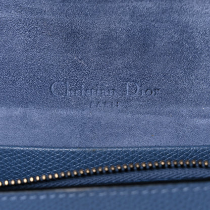 Christian Dior Grained Calfskin Saddle Belt Bag Denim Blue 6 of 12