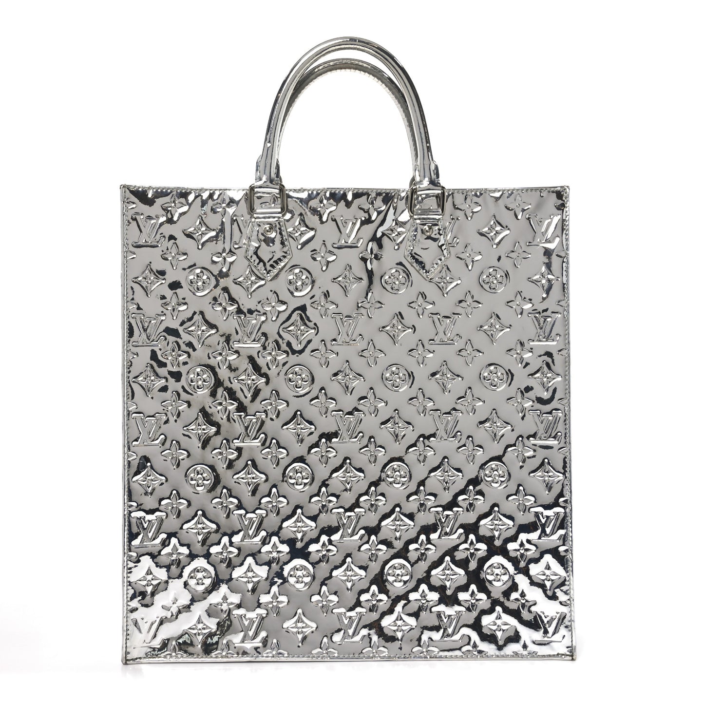 Monogram Miroir Sac Plat Silver