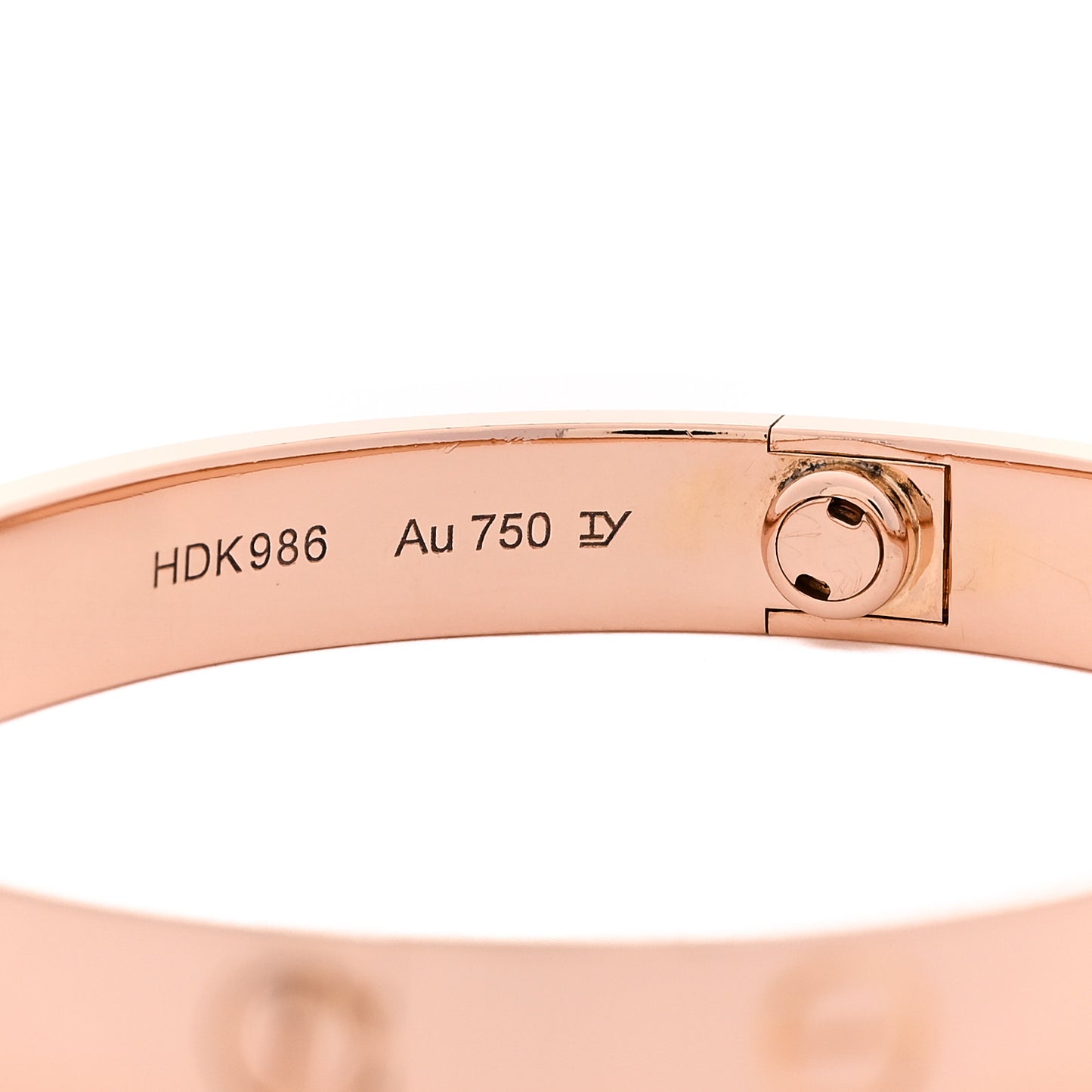 18K Pink Gold LOVE Bracelet 16