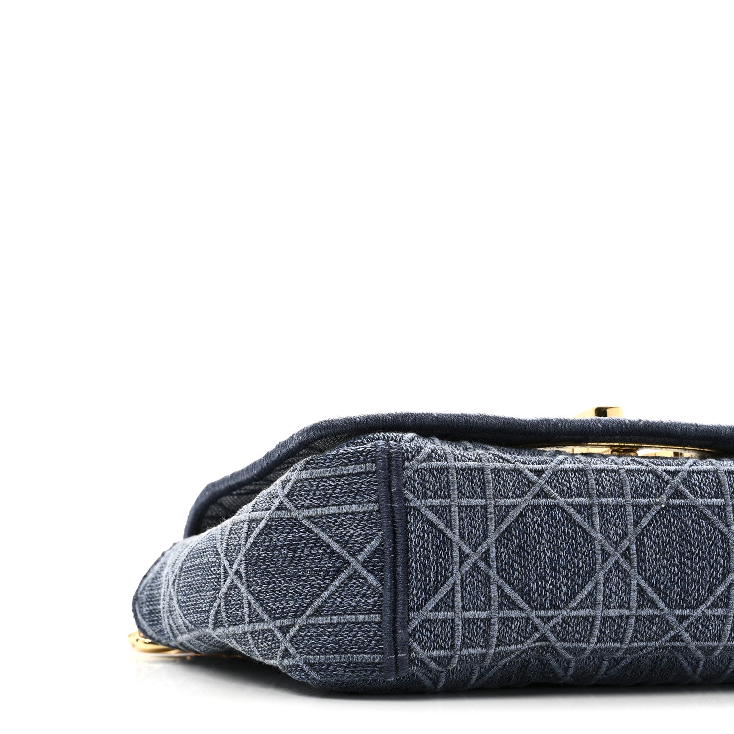 Christian Dior Denim Cannage Small Caro Bag Blue 8 of 9