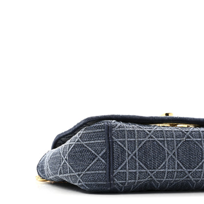 Christian Dior Denim Cannage Small Caro Bag Blue 8 of 9