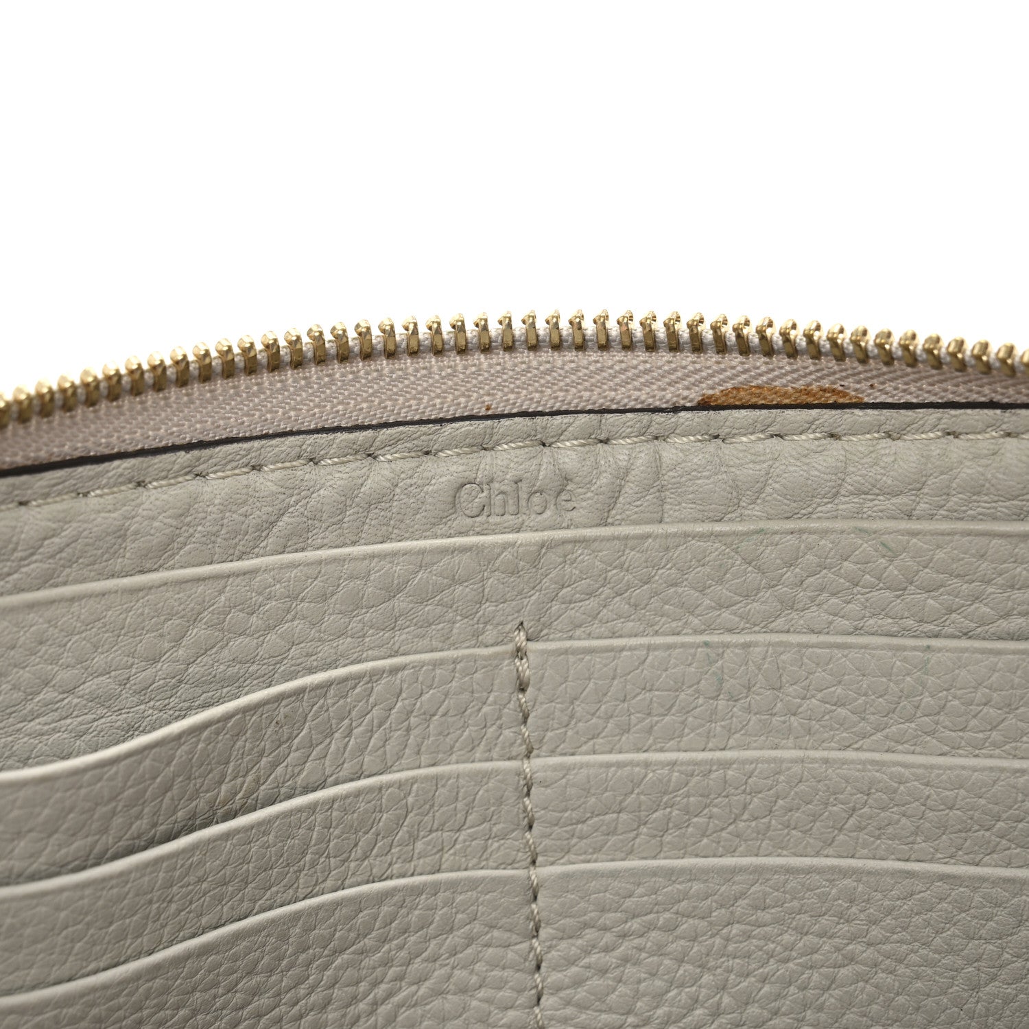 Chloe Calfskin Marcie Long Zip Around Wallet Dove 6 of 9