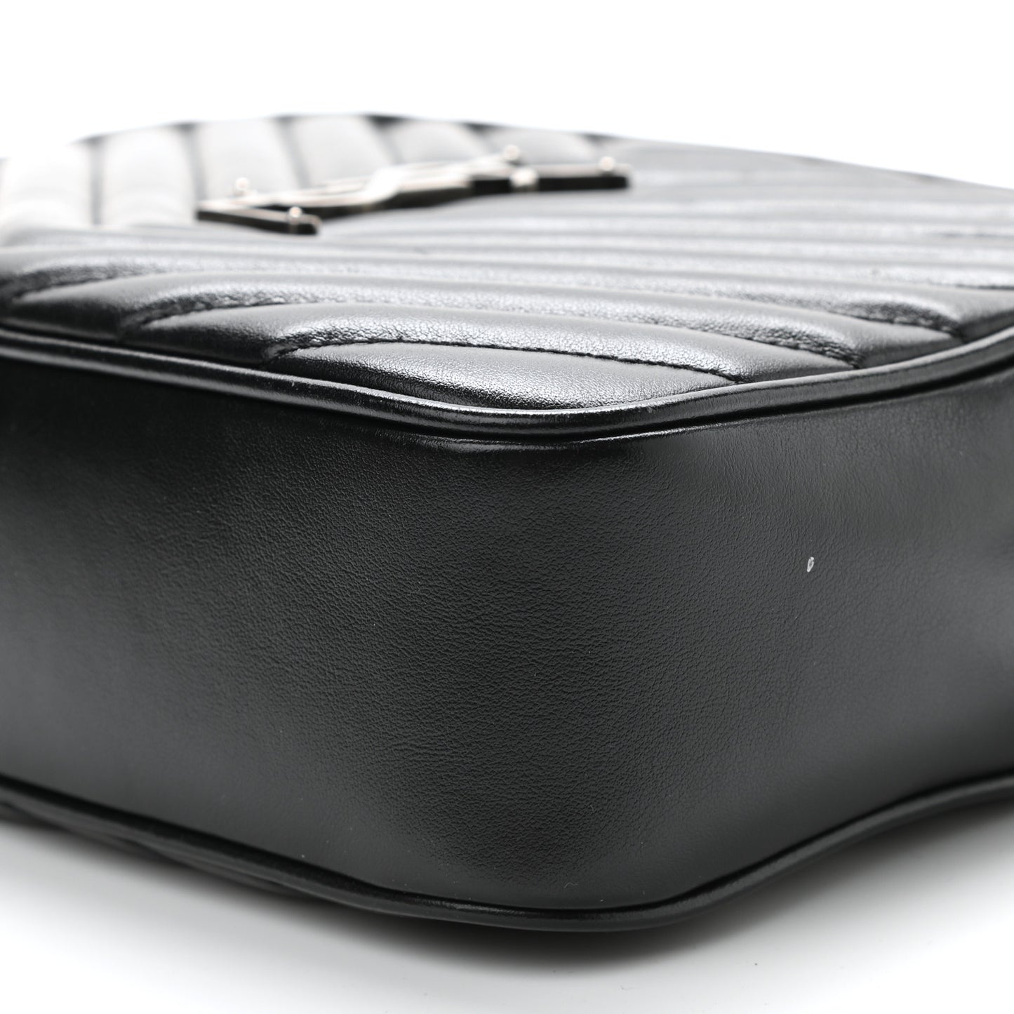 Calfskin Matelasse Monogram Lou Camera Bag Black