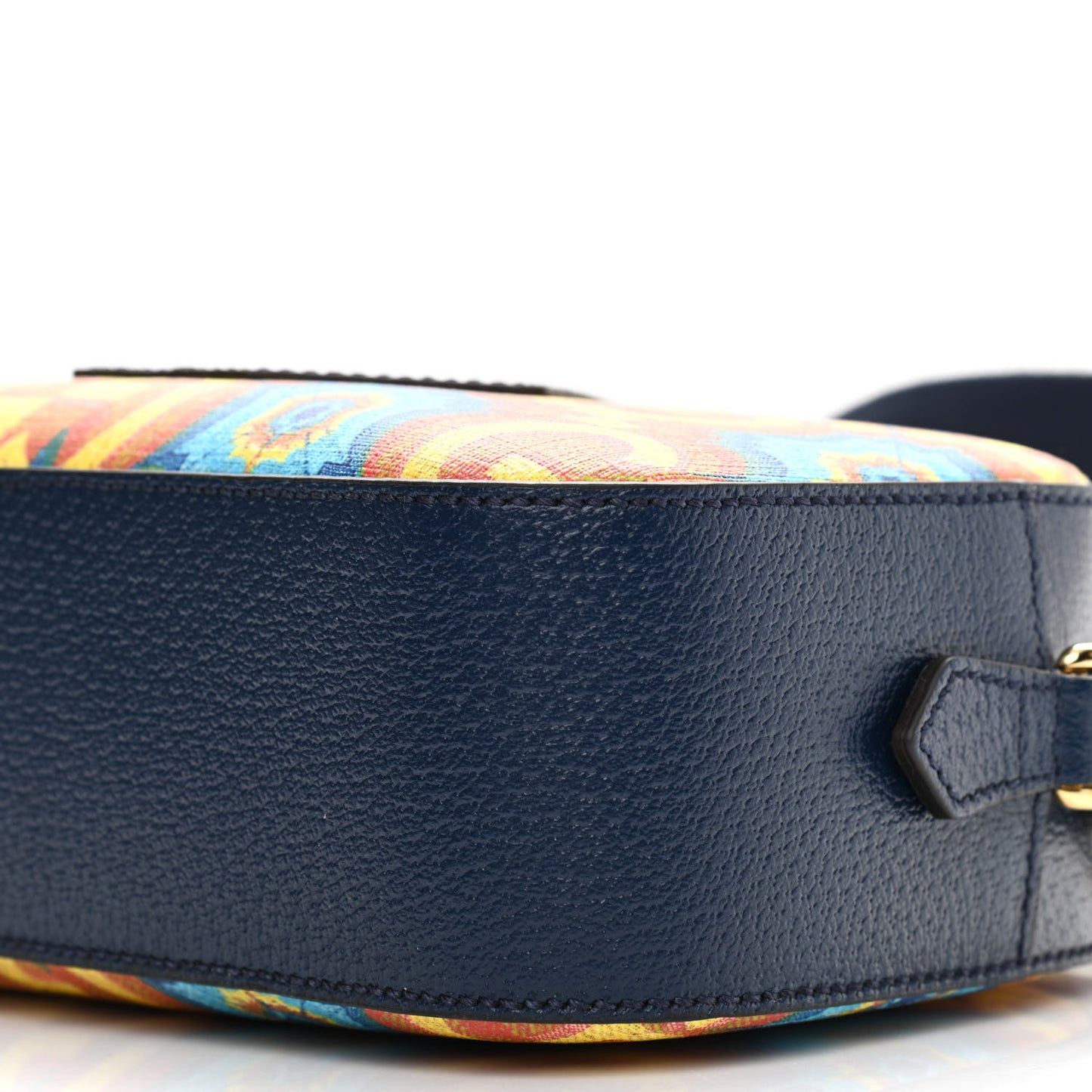 GG Supreme Kaleidoscope Calfskin Script Logo Gucci 100 Camera Bag Blue Orange Multicolor Blue Agata