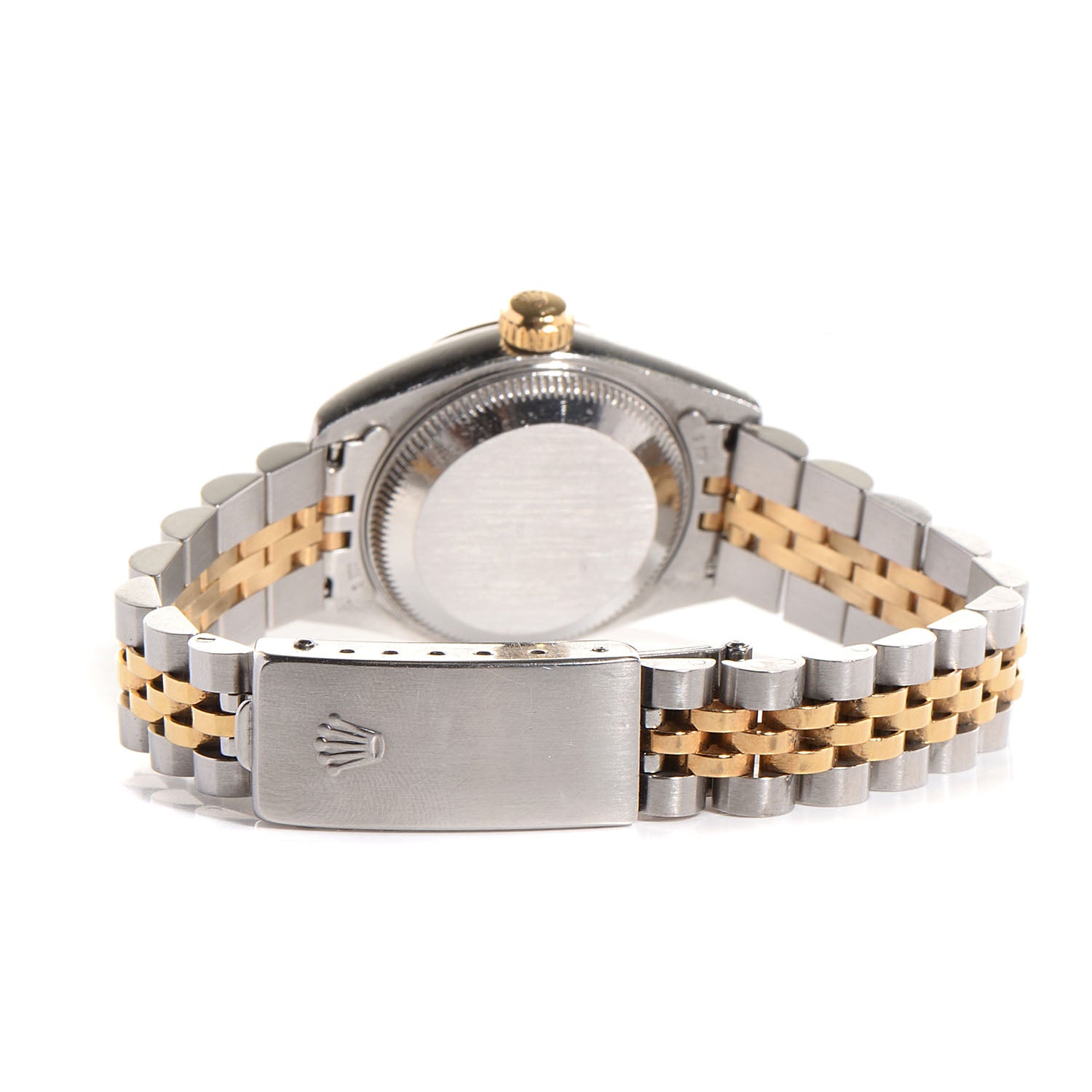 Rolex Stainless Steel 18K Yellow Gold Diamond 26mm Oyster Perpetual Datejust Watch Champagne 69173 3 of 6