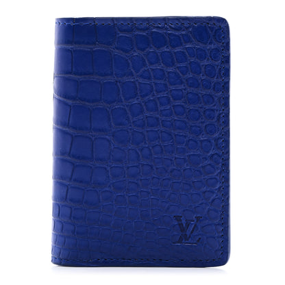 Louis Vuitton Crocodile Pocket Organizer Bleu De Methylene 1 of 7