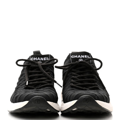 Chanel Fabric Logo Sneakers 36 Black 2 of 12