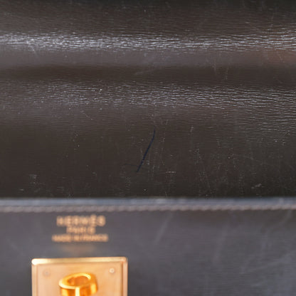 Hermes Box Kelly Sellier 32 Chocolate 18 of 18