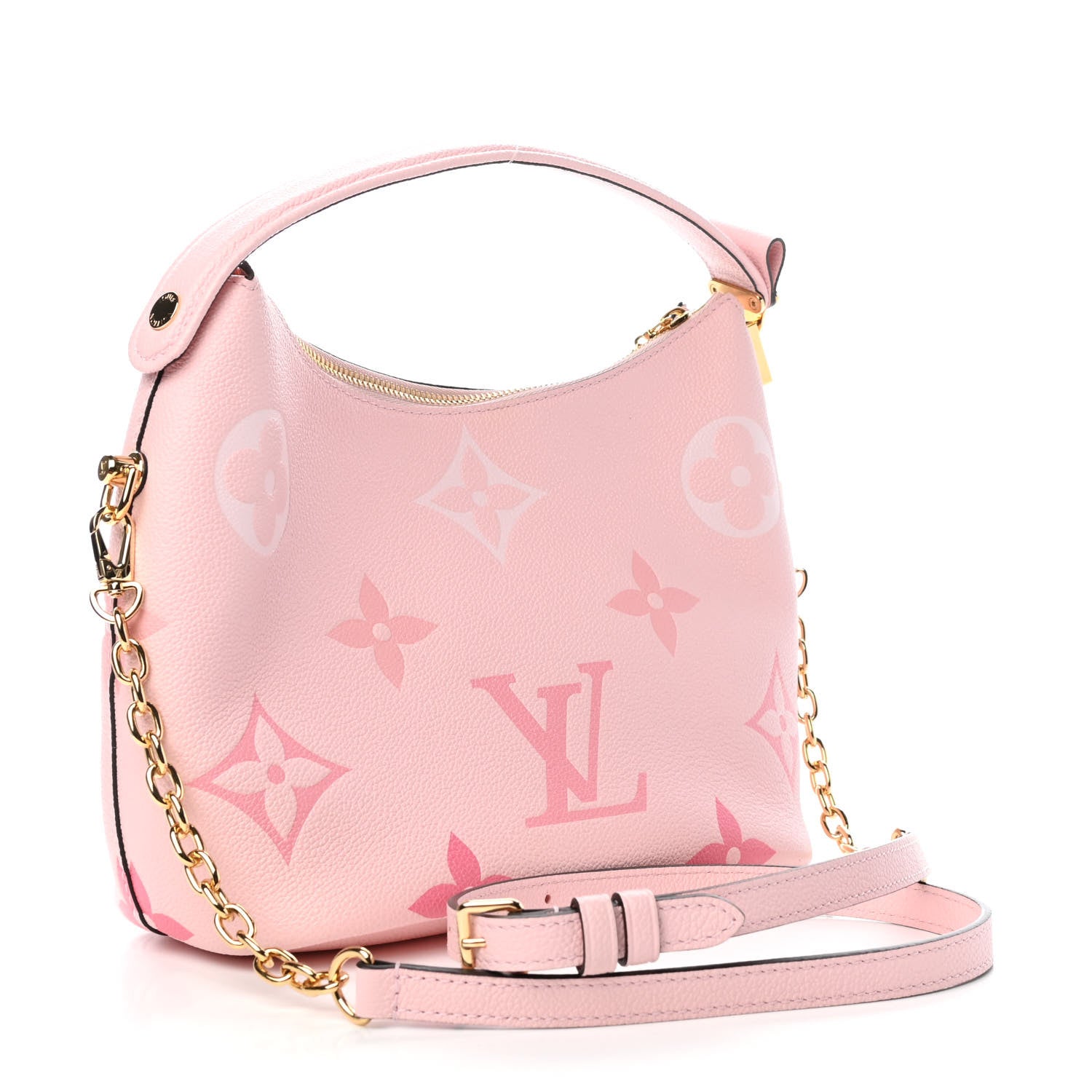 Louis Vuitton Empreinte Monogram Giant By The Pool Marshmallow Hobo PM Bouton De Rose 3 of 8