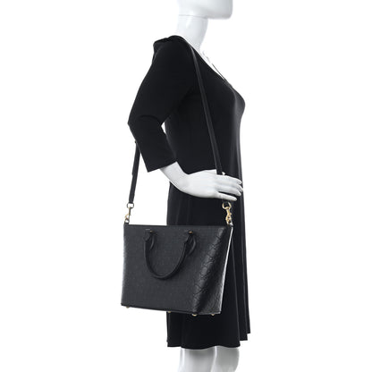 Gucci Guccissima Small Zippered Bucket Tote Black 2 of 11