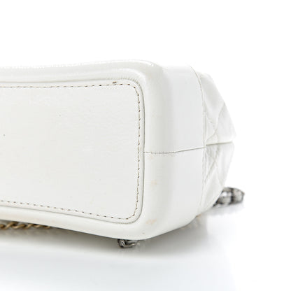 Chanel Patent Goatskin Quilted Small Gabrielle Backpack White 9 of 13