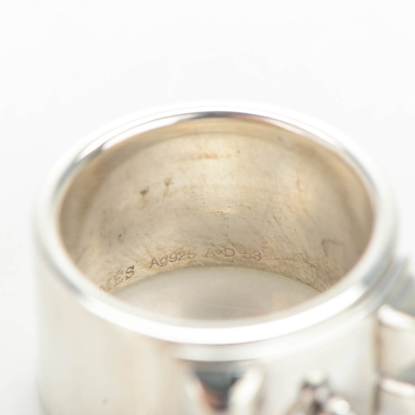 Sterling Silver Collier De Chien CDC Ring 53 6.25