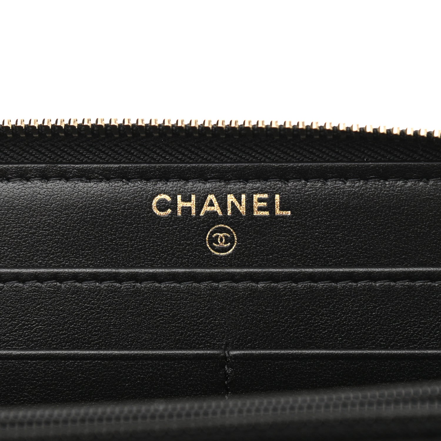 Chanel Shiny Lambskin Gusset Zip Around Waist Belt Wallet Black 5 of 13