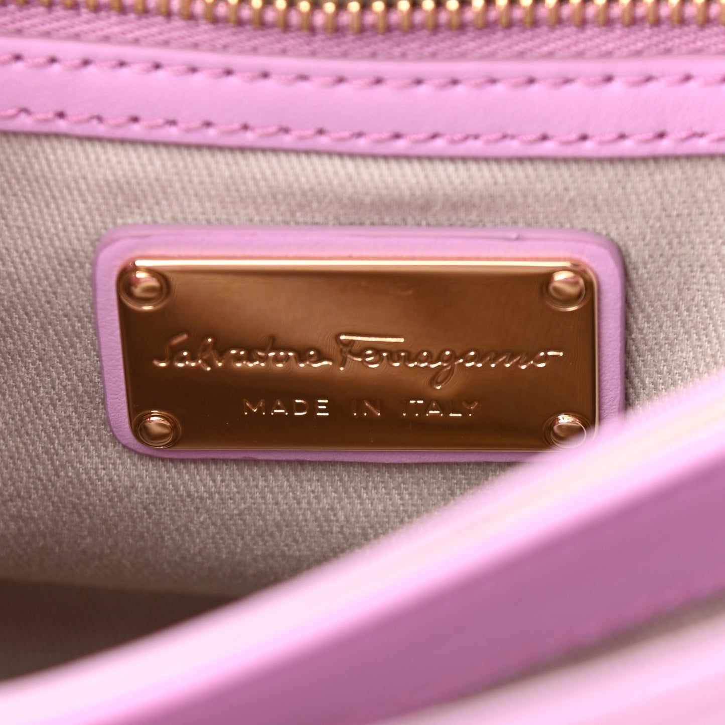 Calfskin Flower Flap Bag Pink
