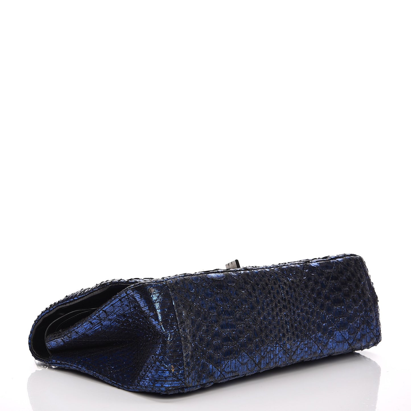 Metallic Python Quilted 2.55 Reissue 226 Flap Blue