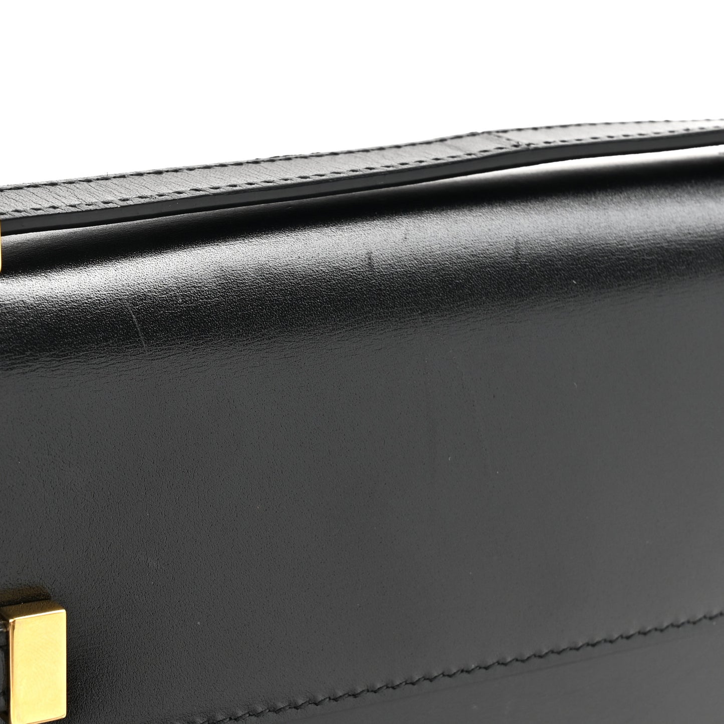 Smooth Calfskin Mini Manhattan Shoulder Bag Black