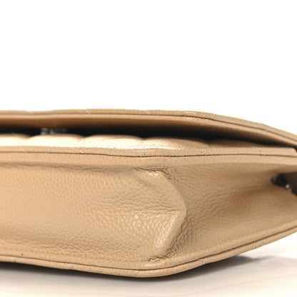 Chanel Caviar Quilted Wallet On Chain WOC Beige 11 of 11
