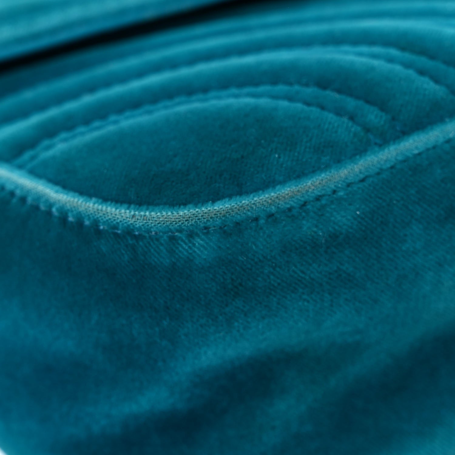 Gucci Velvet Matelasse Small GG Marmont Shoulder Bag Pavone Cyan 8 of 28