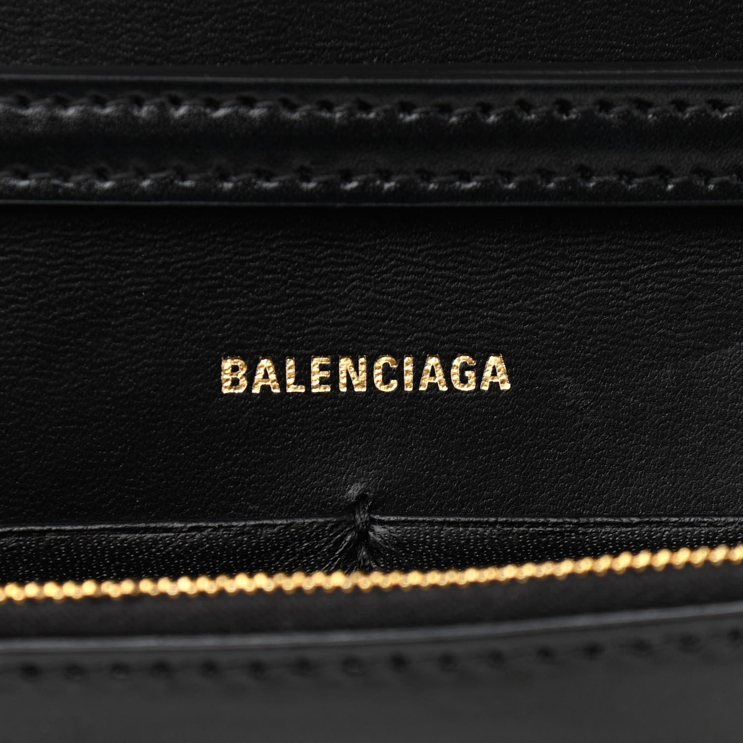Balenciaga Shiny Box Calfskin Hourglass Chain Bag Black 6 of 13