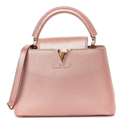 Louis Vuitton Metallic Taurillon Capucines BB Pearly Pink 1 of 9