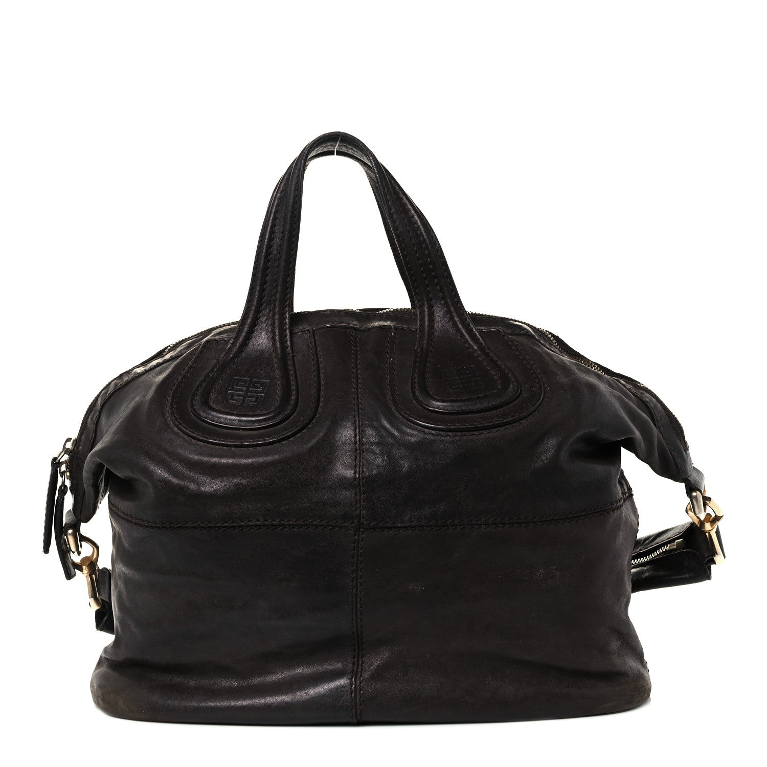 Givenchy Wrinkled Lambskin Medium Nightingale Dark Brown 1 of 10