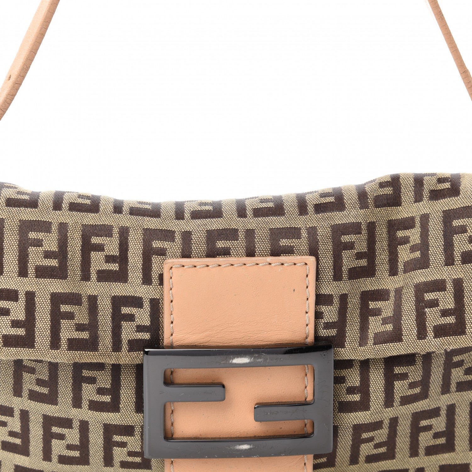 Fendi Zucchino Baguette Beige 11 of 11