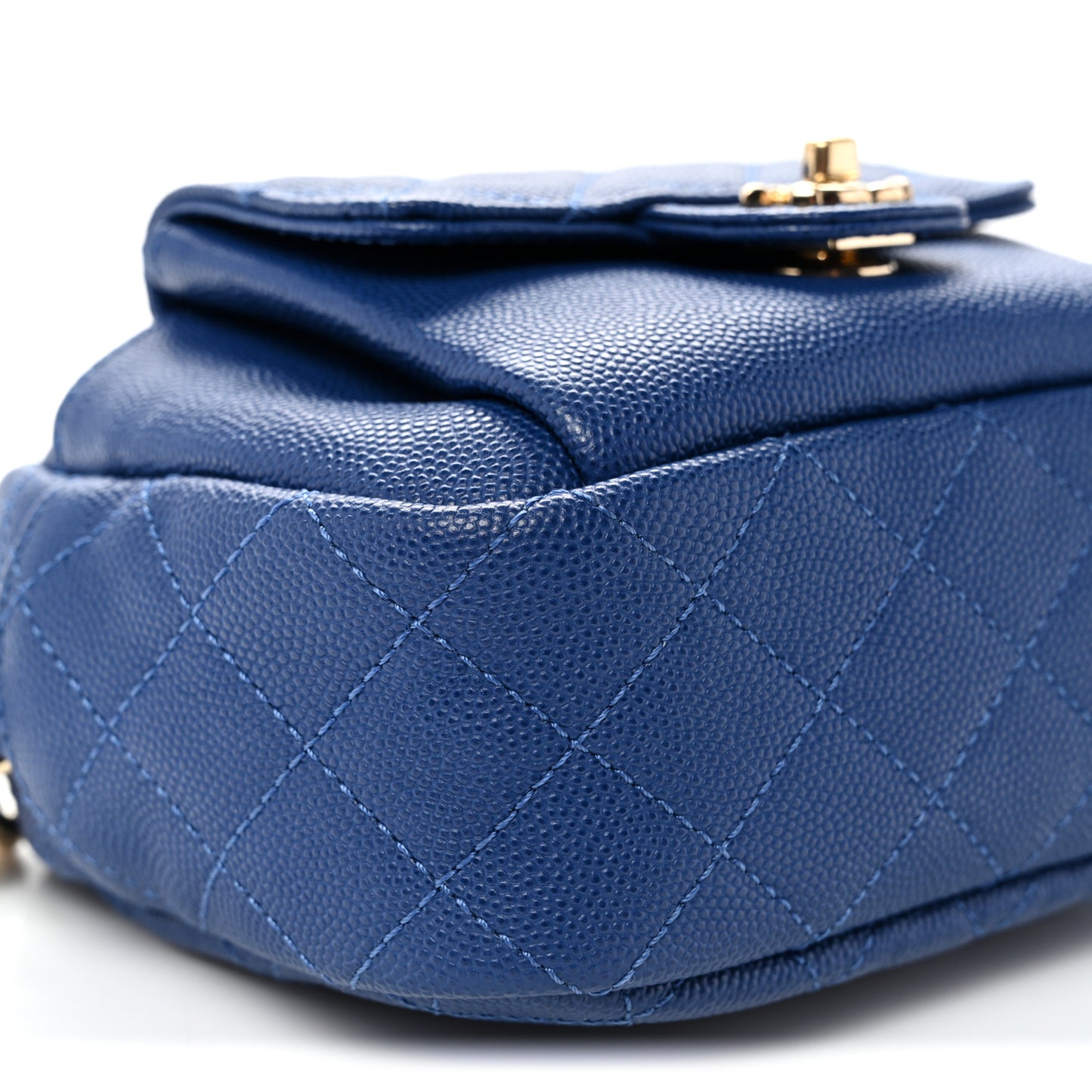 Caviar Quilted CC Day Camera Case Blue