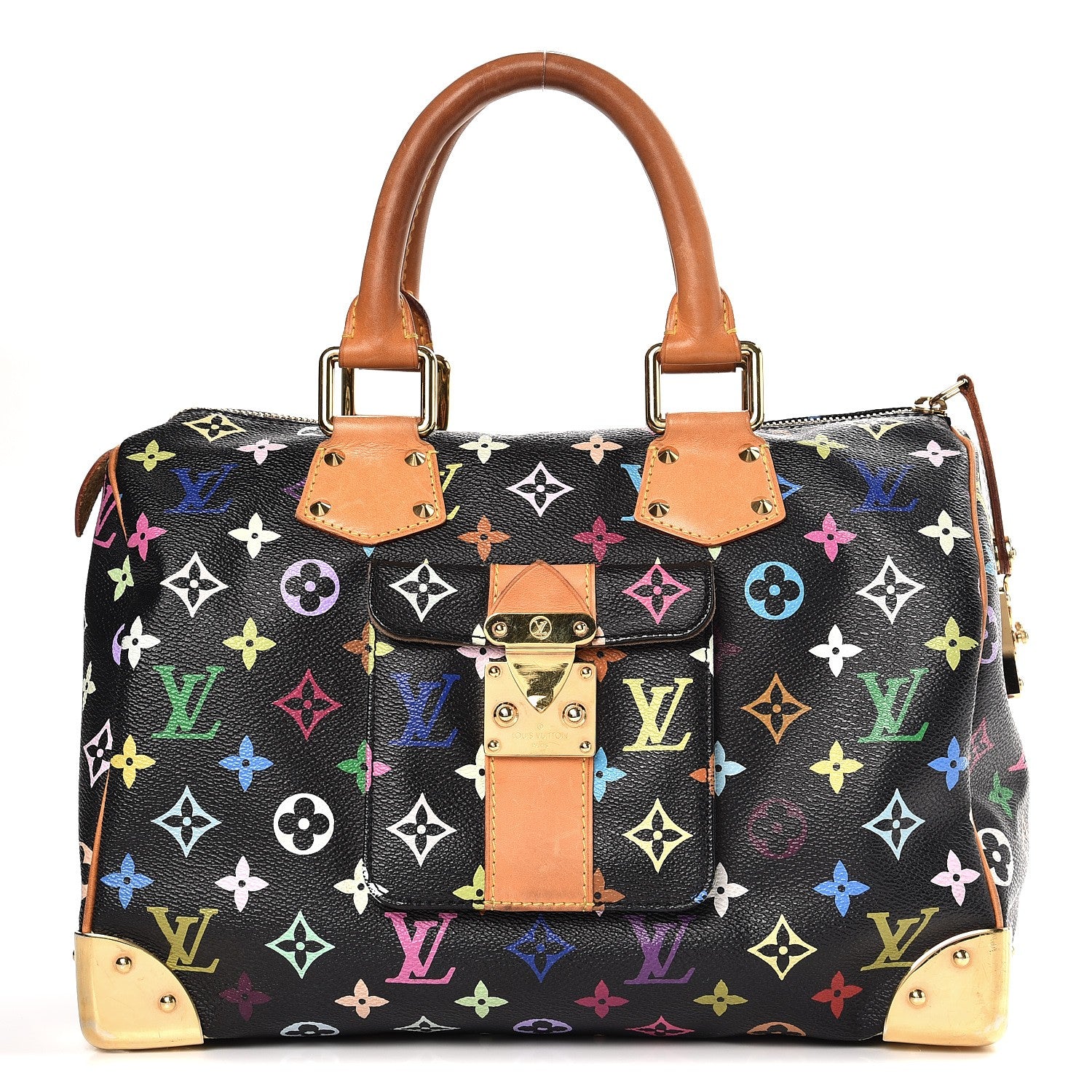 Louis Vuitton Monogram Multicolor Speedy 30 Black 1 of 8