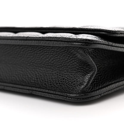 Chanel Caviar Quilted Wallet on Chain WOC Black 12 of 13