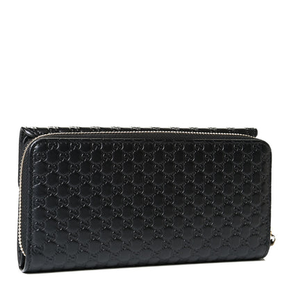 Gucci Soft Microguccissima Continental Zip Wallet Black 2 of 5