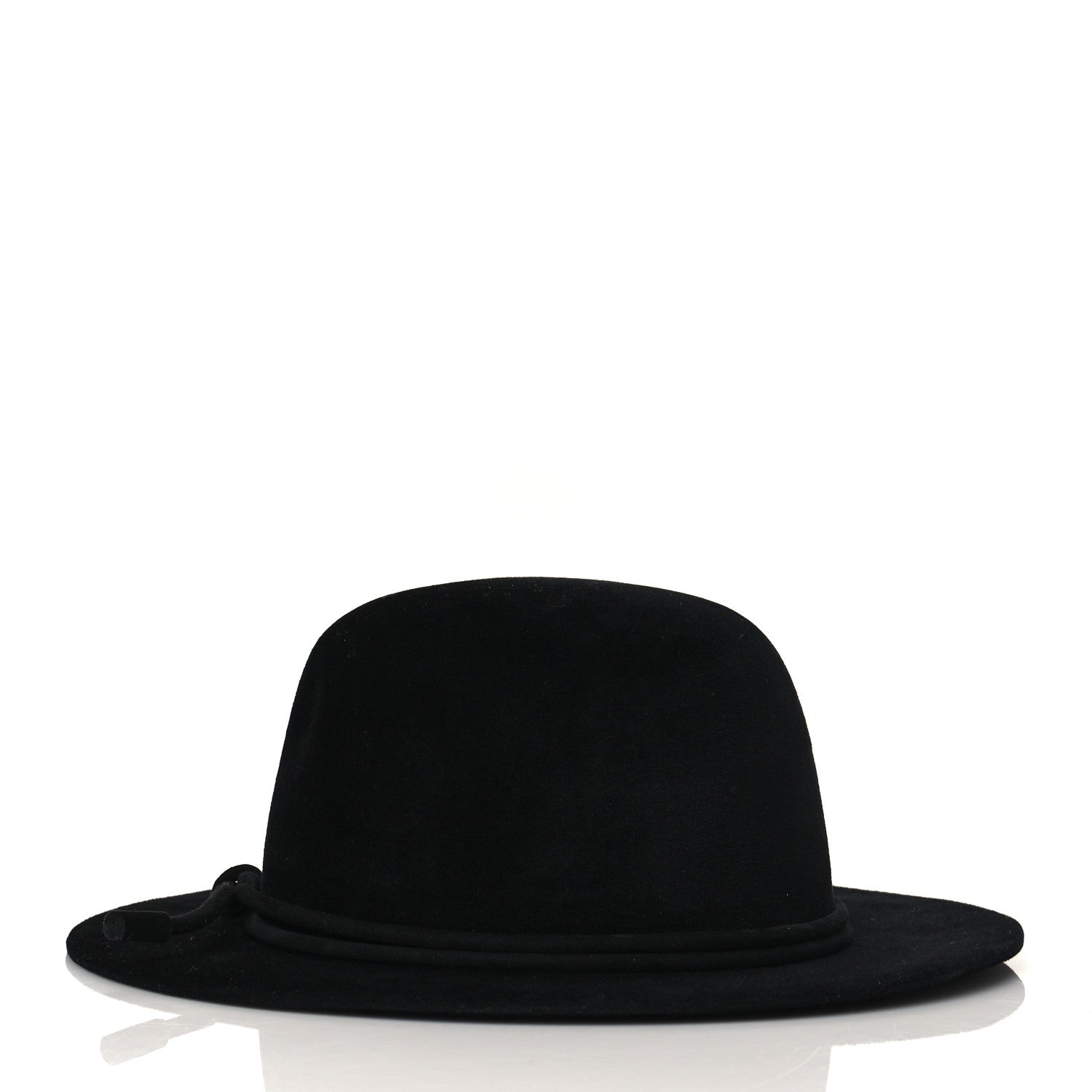Hermes Rabbit Felt Vicky Hat 59 Black 5 of 8