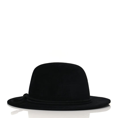 Hermes Rabbit Felt Vicky Hat 59 Black 5 of 8