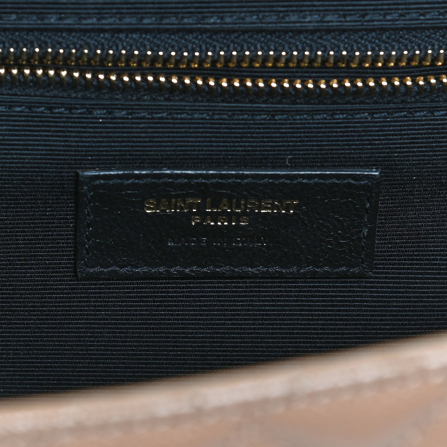 Saint Laurent Grain De Poudre Textured Mixed Matelasse Triquilt Large Monogram Satchel Cork 6 of 13