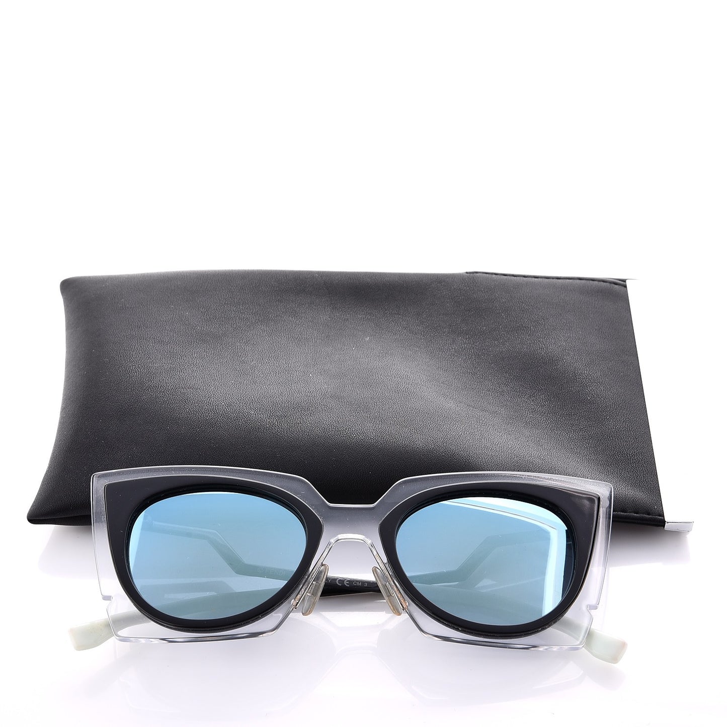 Cat Eye Orchidea Sunglasses FF 0117/S Crystal Black