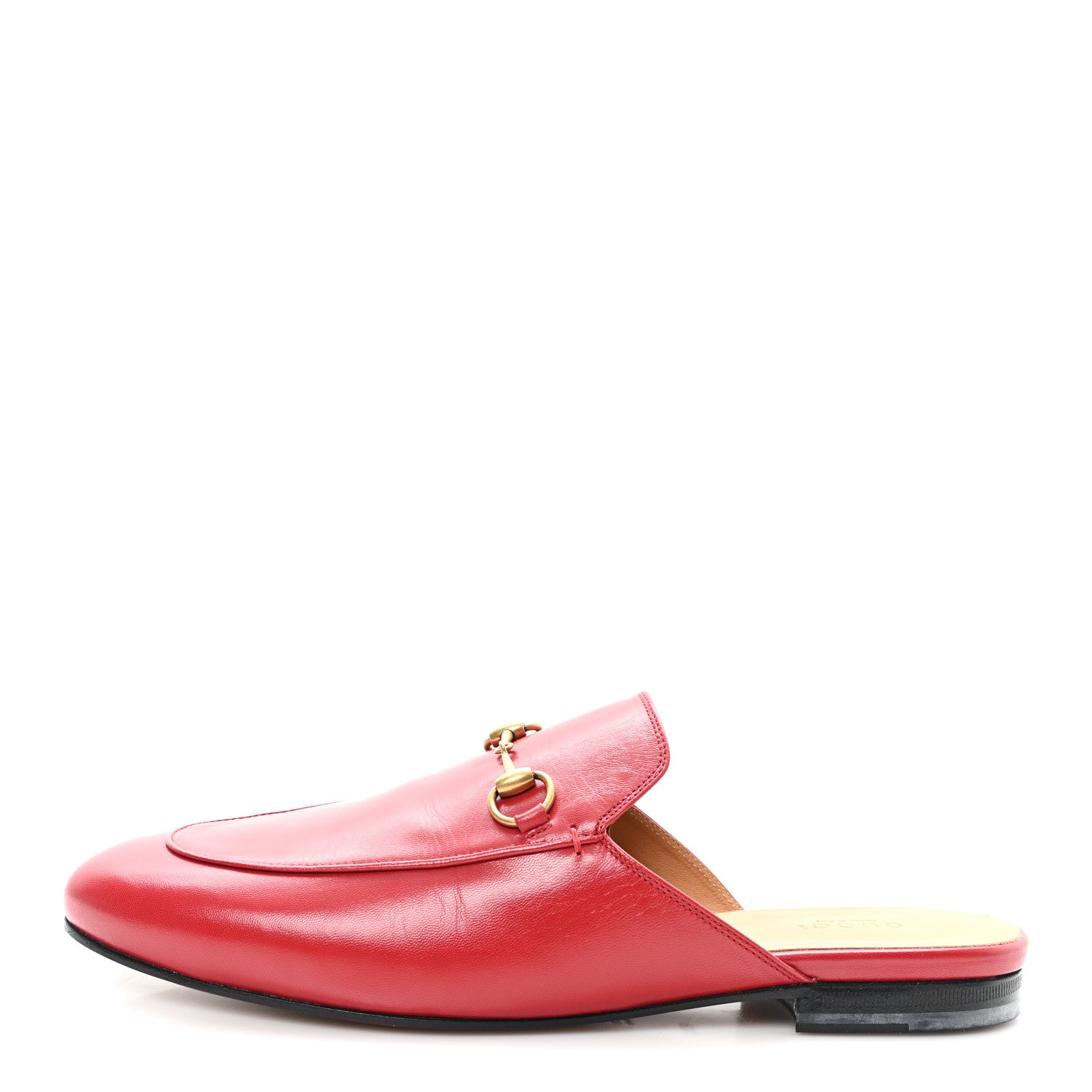 Gucci Malaga Kid Womens Princetown Slippers 40.5 Hibiscus Red 1 of 10