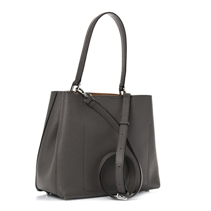 MCM Grained Calfskin Sarah Medium Visetos Hobo Grey 3 of 18