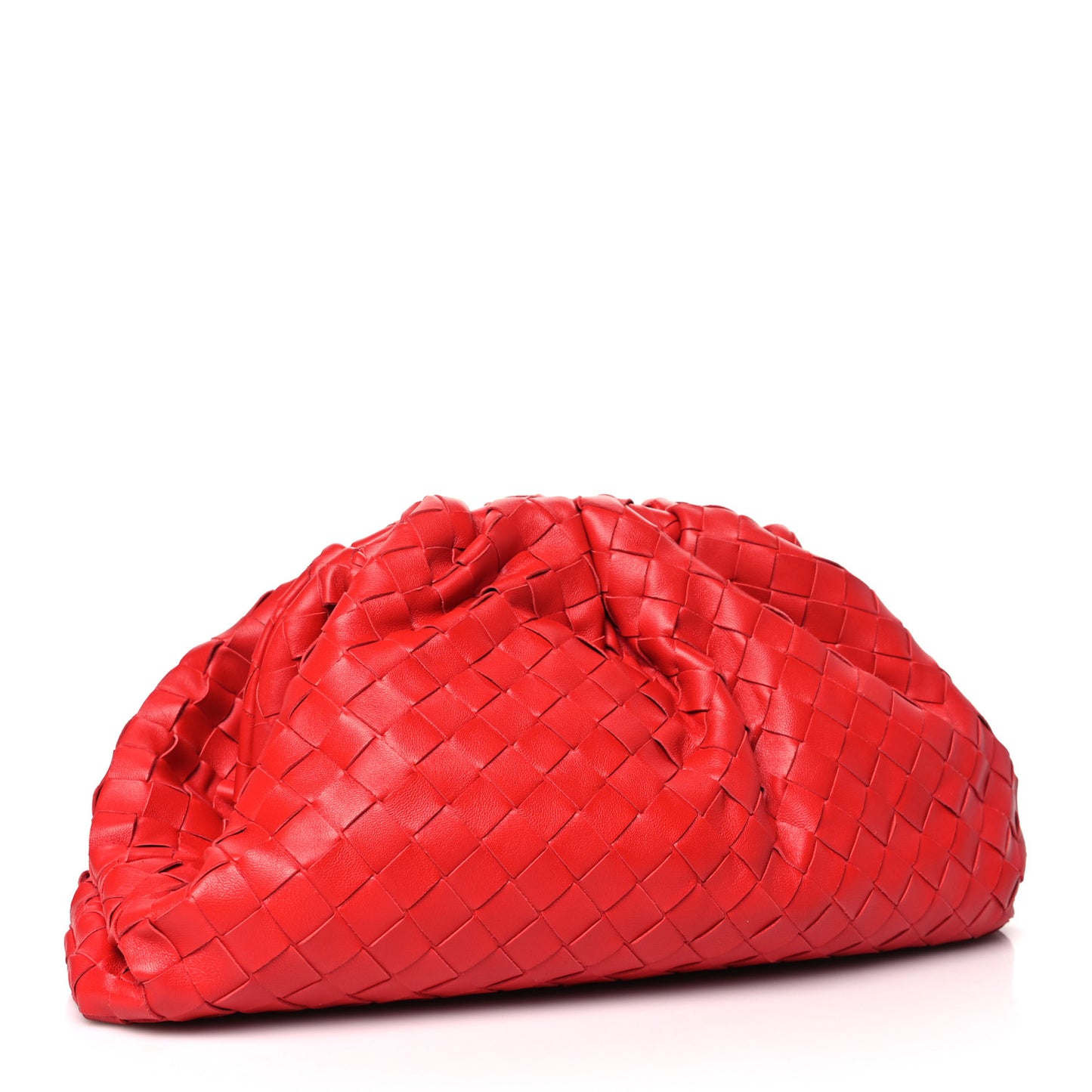Nappa Maxi Intrecciato Teen Pouch Bright Red