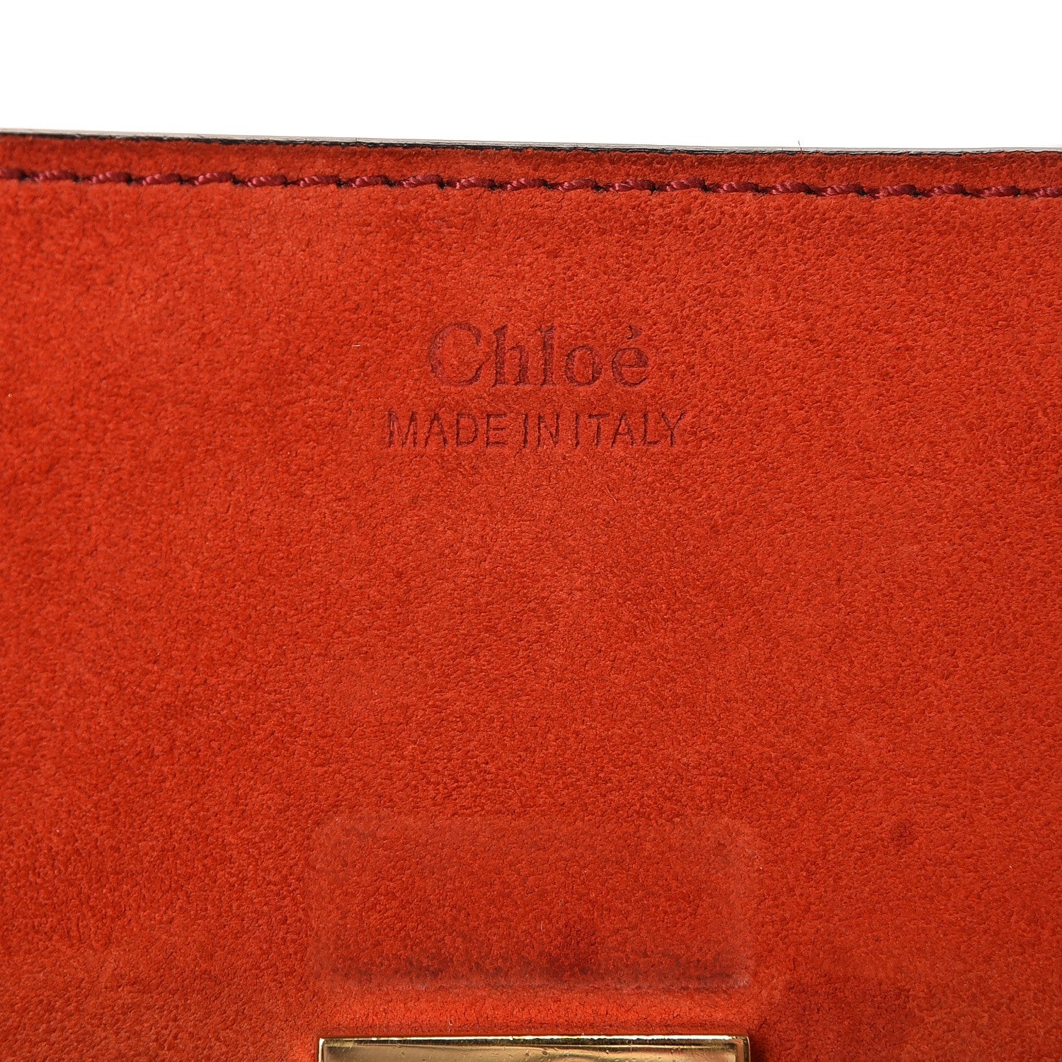 Chloe Suede Smooth Calfskin Mini Drew Shoulder Bag Plaid Red Black 6 of 11