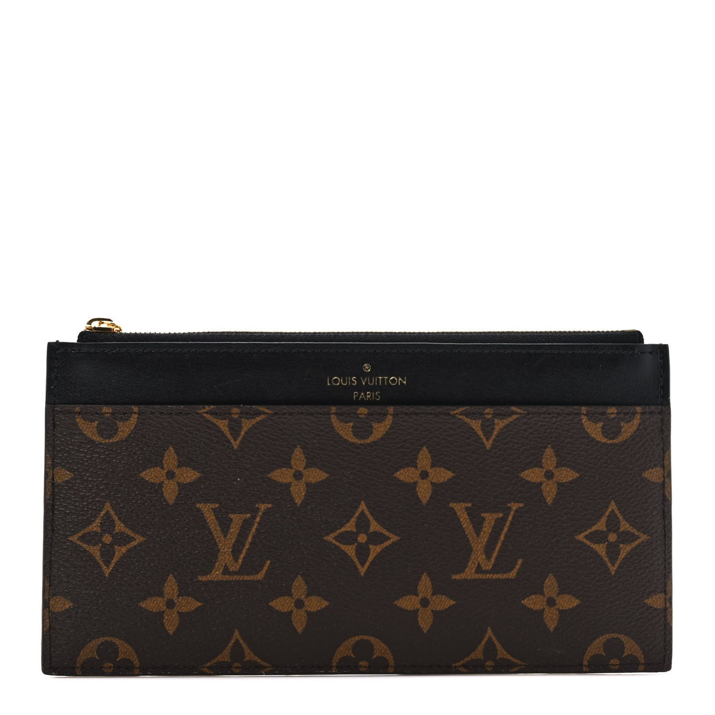 Monogram Slim Purse Black