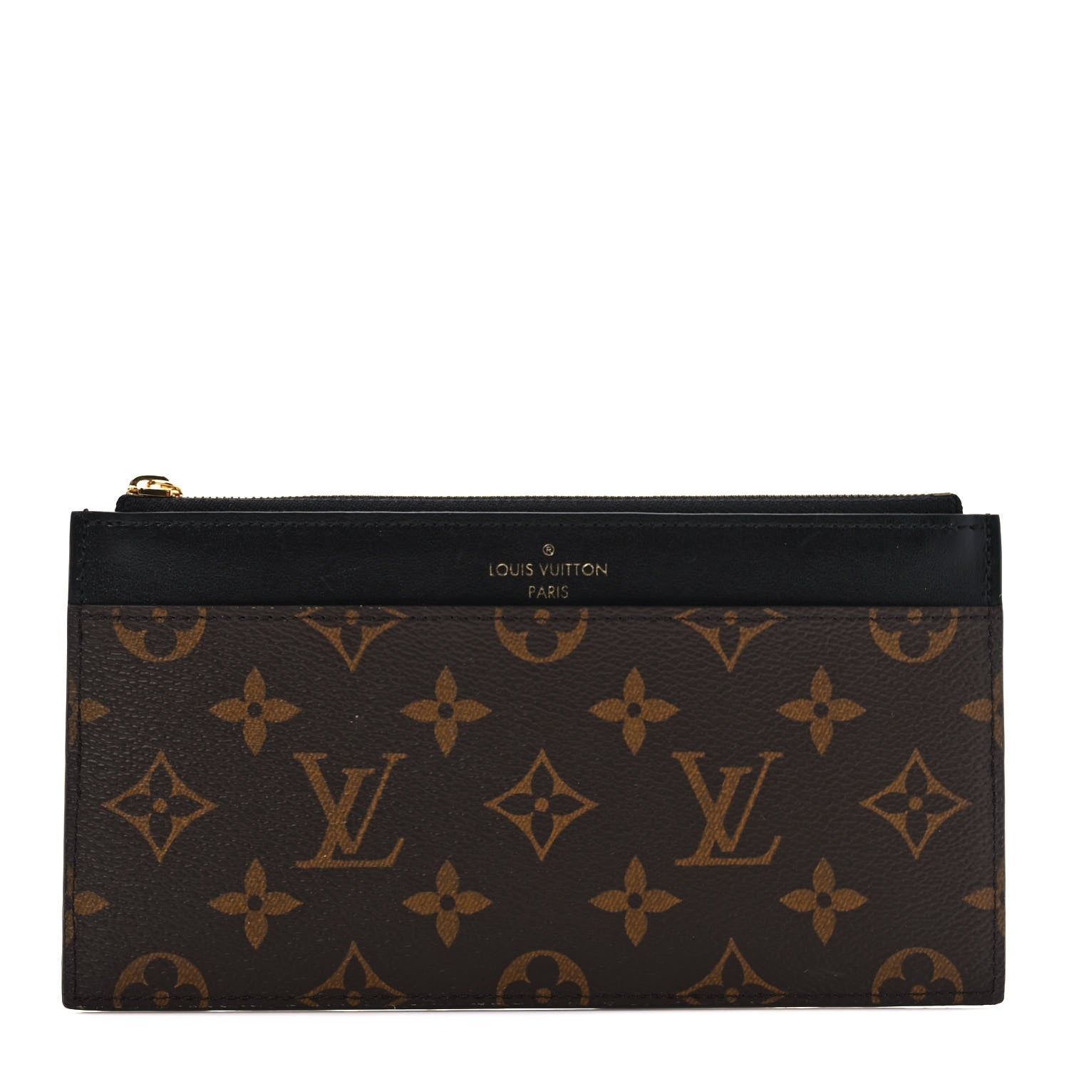 Louis Vuitton Monogram Slim Purse Black 1 of 6