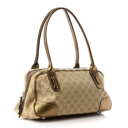 Gucci Monogram Small Princy Satchel Metallic 3 of 16