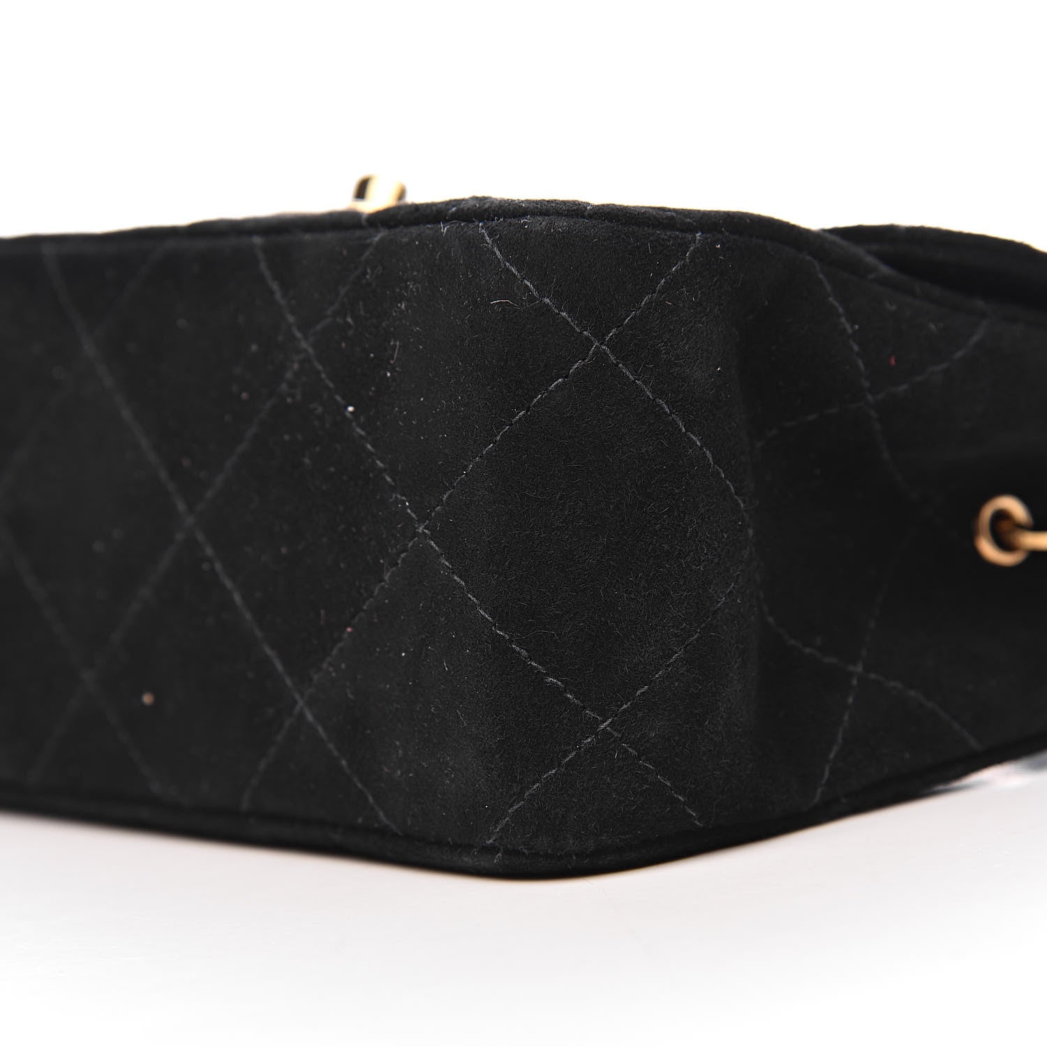 Chanel Velvet Quilted Extra Mini Rectangular Flap Black 9 of 10