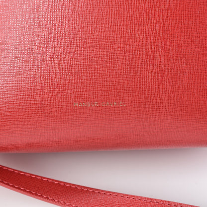 Mansur Gavriel Saffiano Mini Bucket Bag Flamma 5 of 11