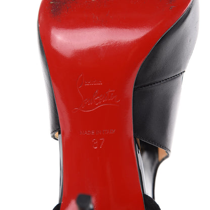 Christian Louboutin Suede Kid Ferme 100 Pumps 37 Black 6 of 12