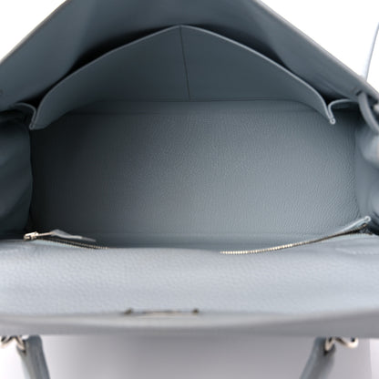 Hermes Taurillon Clemence Kelly Retourne 32 Bleu Glacier 5 of 15
