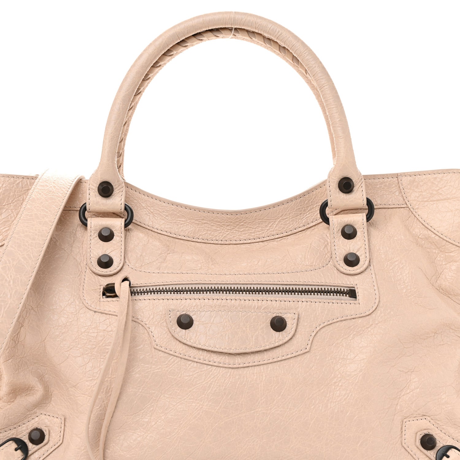 Balenciaga Agneau Arena Classic Hardware Medium Le City Almond 8 of 12